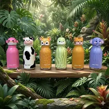 Cute Animal Design Stainless Steel Water Bottle for Kids